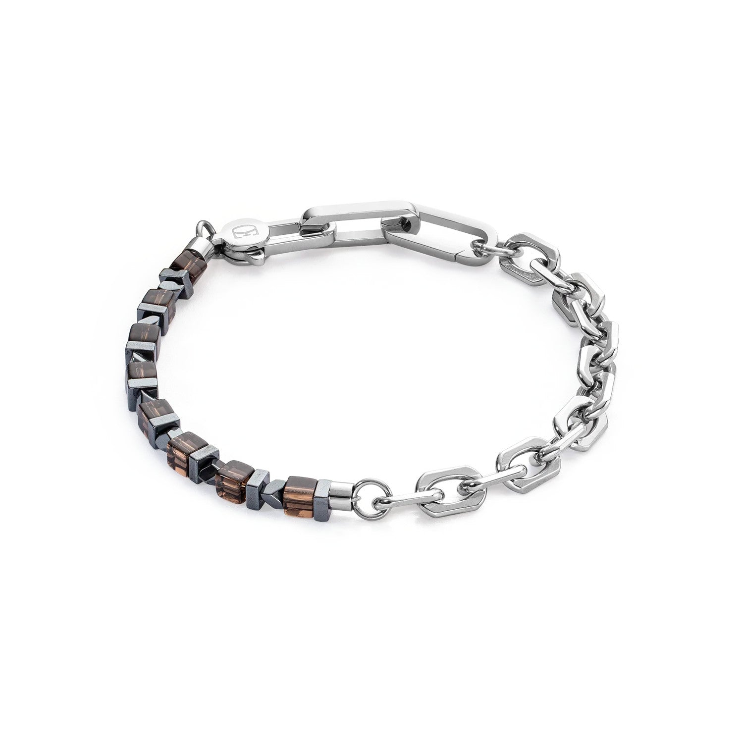 Coeur De Lion Precious Fusion Links Men's Bracelet Brown