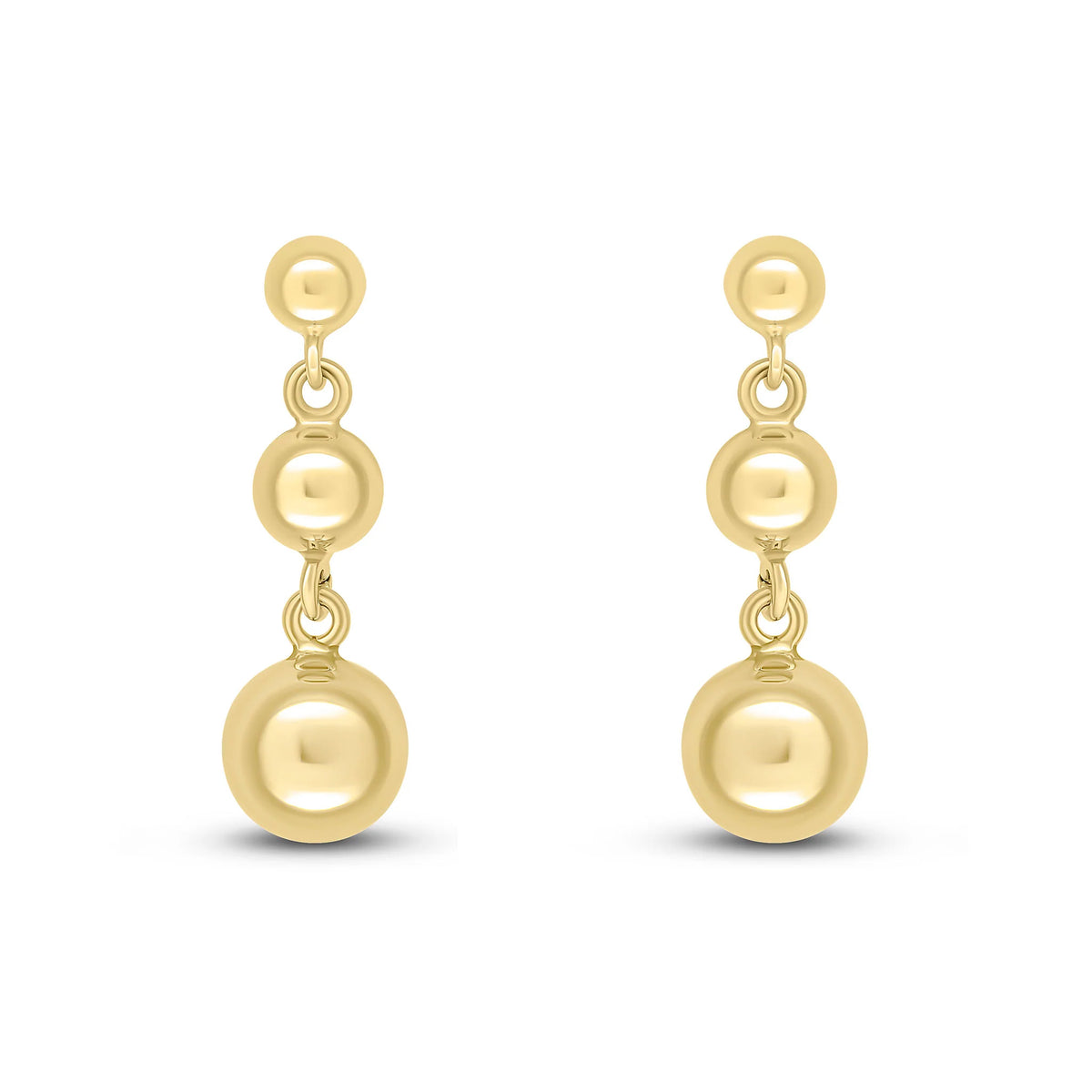 9ct Yellow Gold Ball Drop Earrings