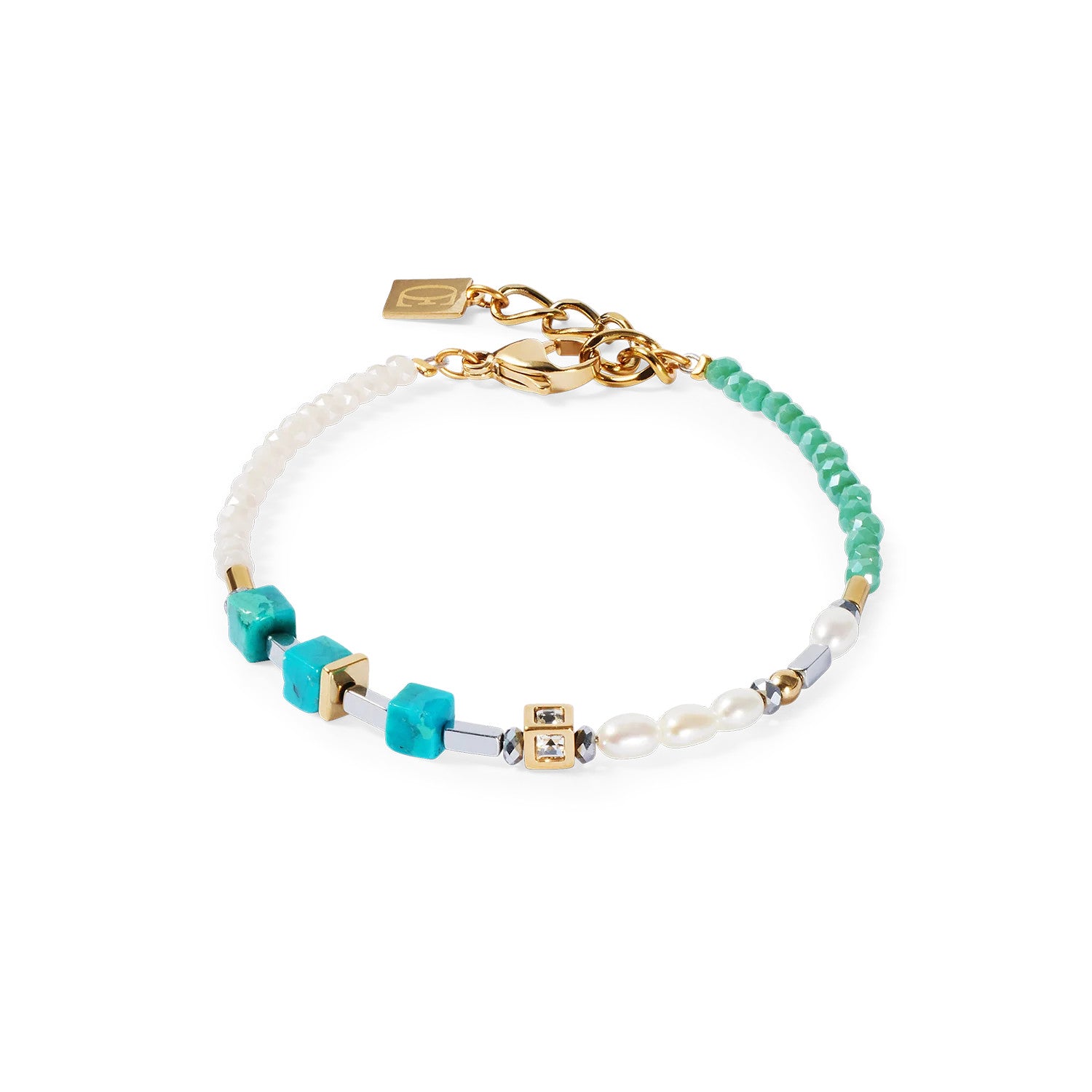 Coeur De Lion Bracelet Princess Fusion Precious Pearl Turquoise