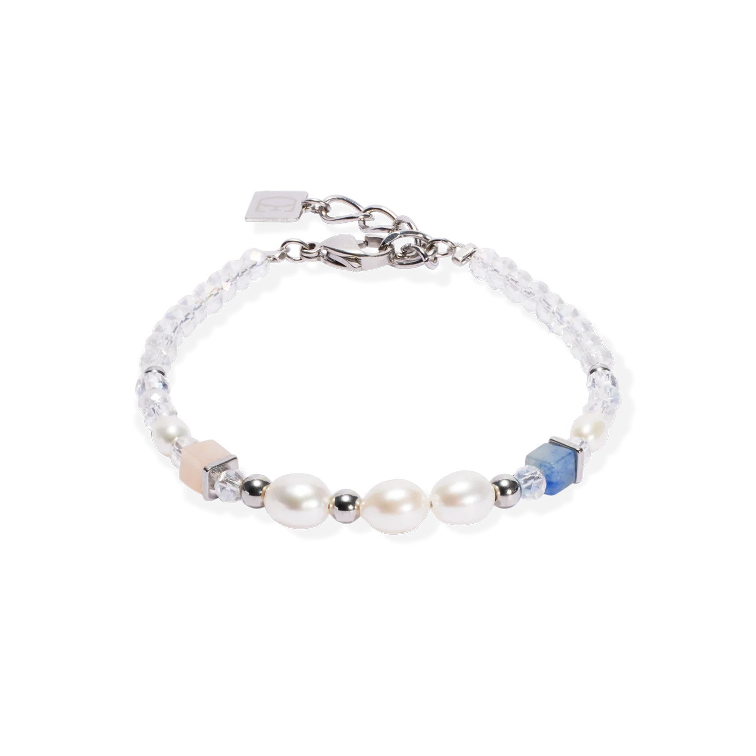 Coeur De Lion Bracelet Cosmic Pearls Soft Silver Multi Pastel