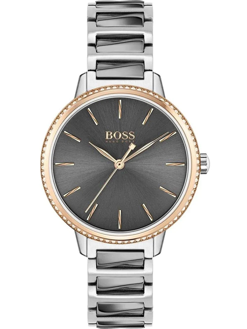 Hugo Boss Womens 1502569 Signature Two Tone Stainless Steel Watch