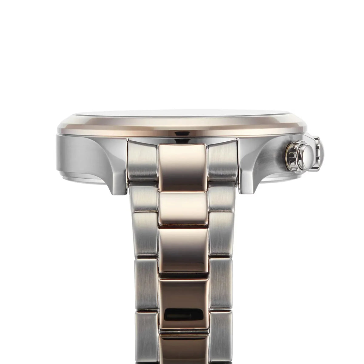 Hugo Boss Womens 1502564 Pandora Two Tone Stainless Steel Watch With Rose Gold Accents