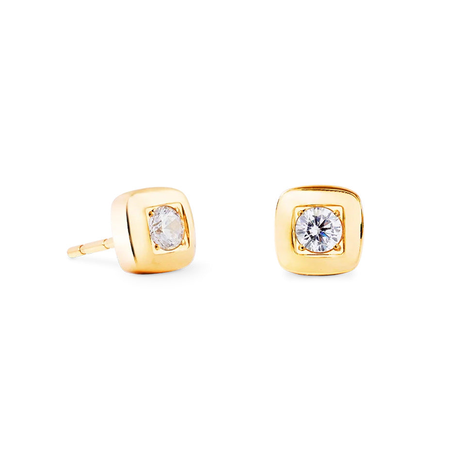 Coeur De Lion Small Soft Cube Glow Stud Earrings