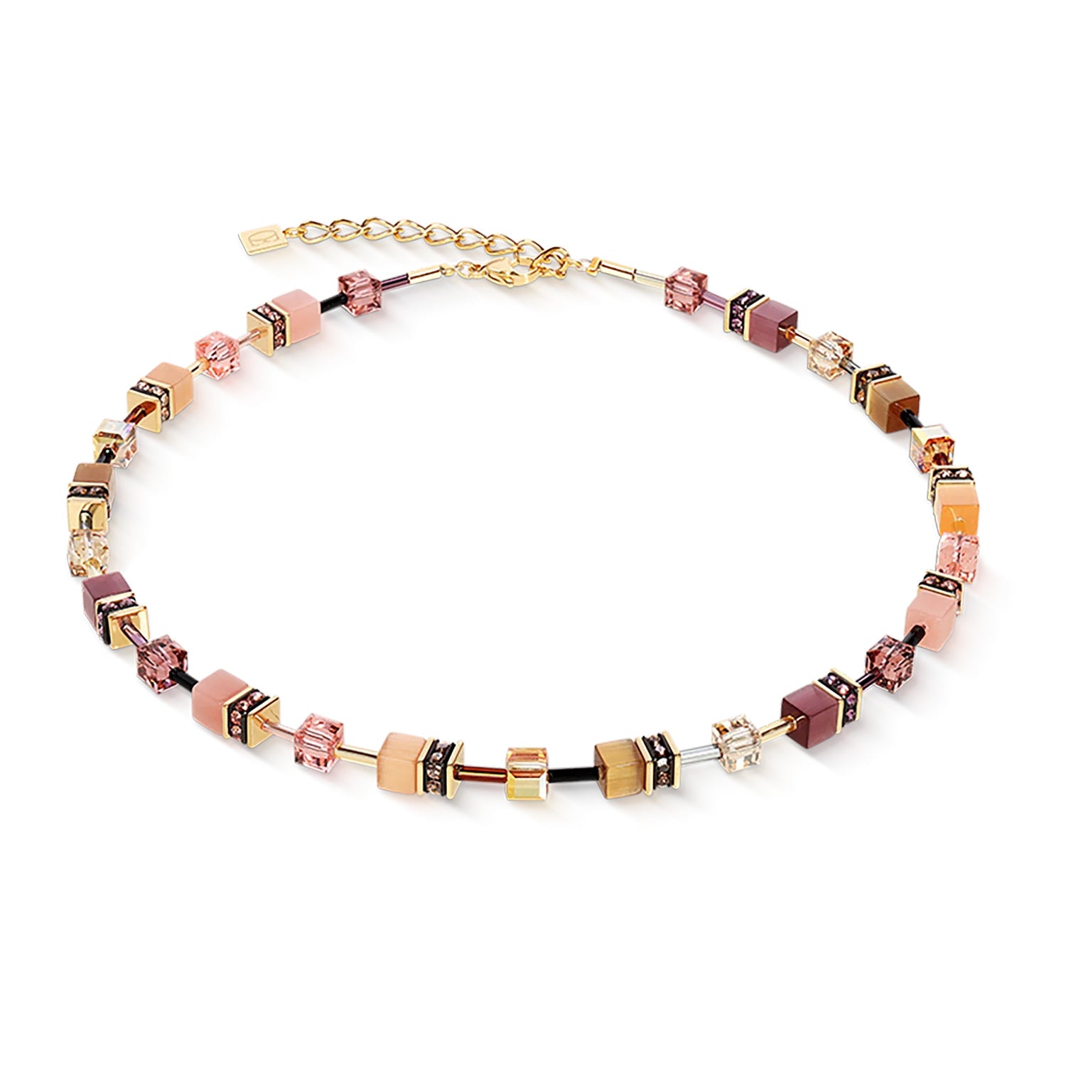 Coeur De Lion GeoCUBE® Iconic Necklace Gold Blush