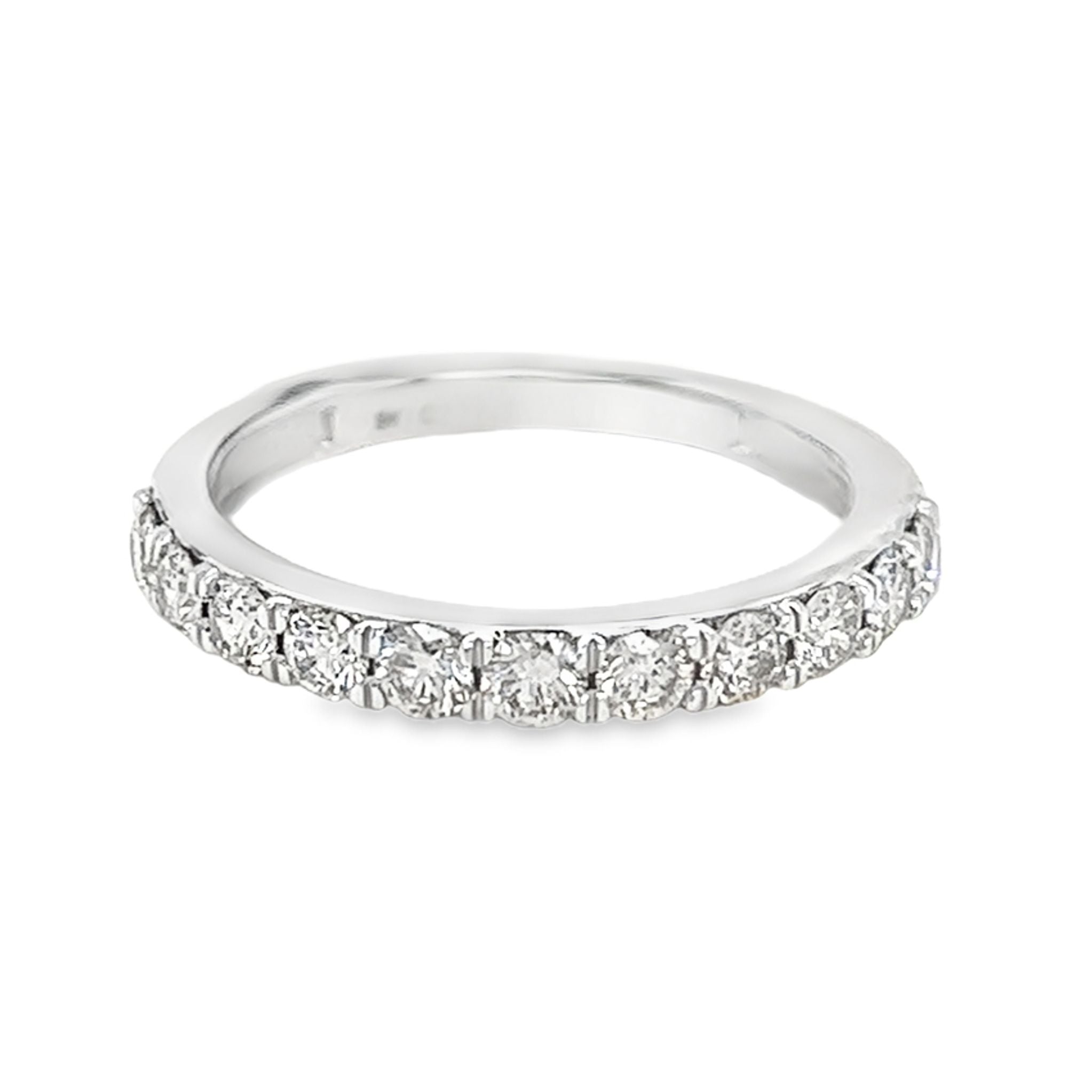 Diamond Eternity Ring 0.73ct Claw Set 9ct White Gold