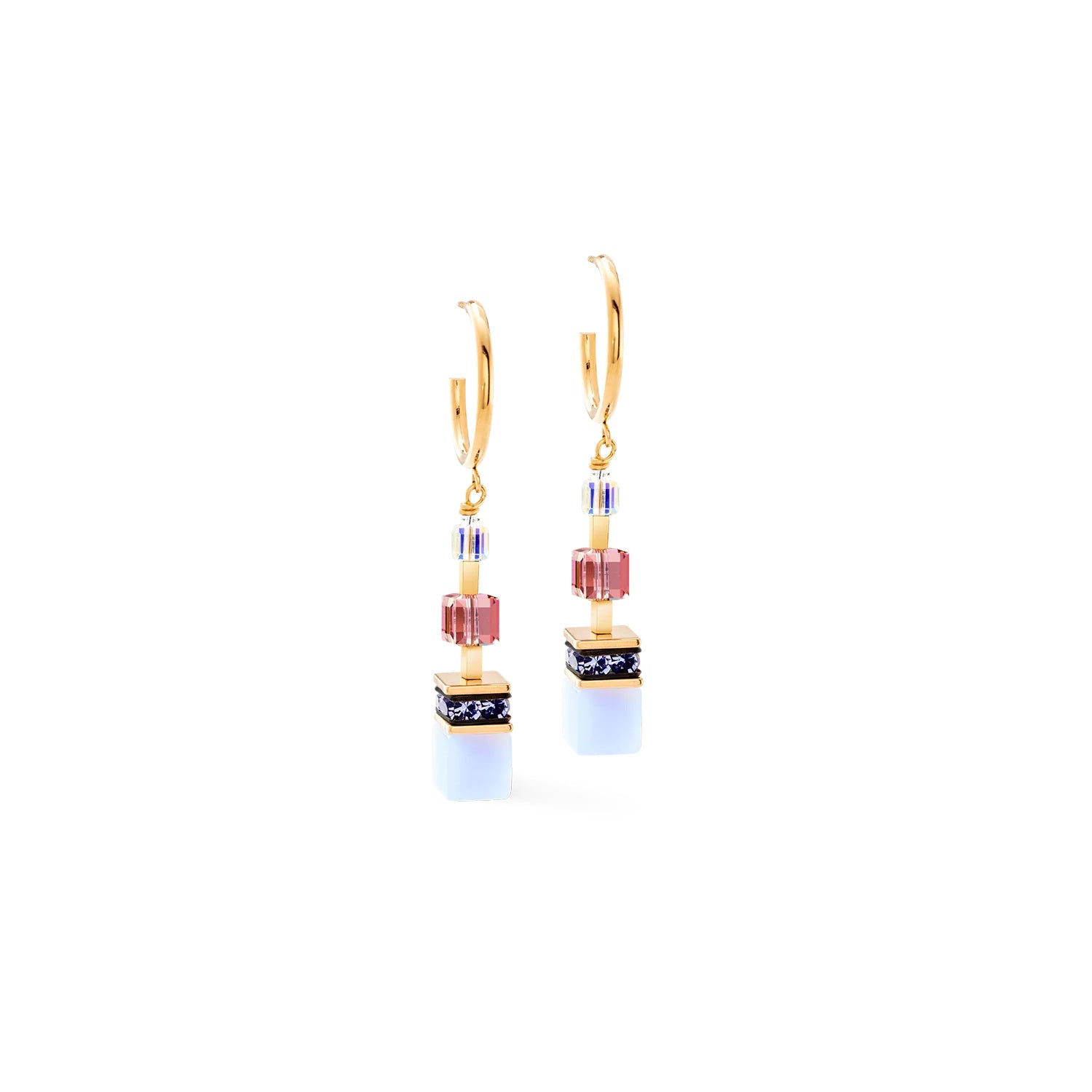 Coeur De Lion GeoCUBE® Precious Statement Earrings Art Nouveau