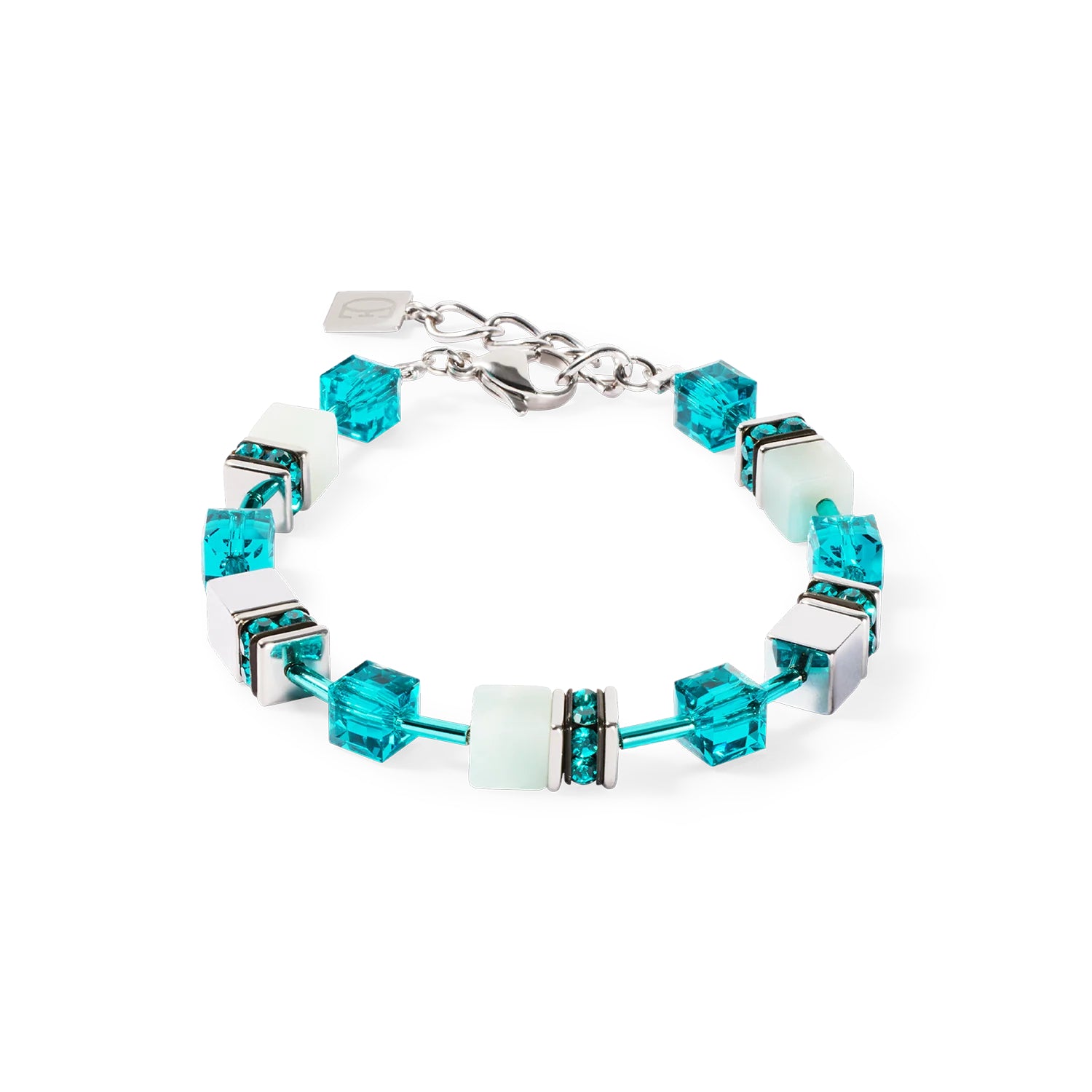 Coeur De Lion GeoCUBE® Iconic Precious Bracelet Silver-Green