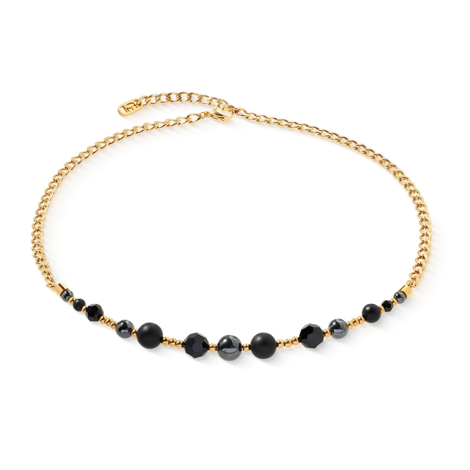 Coeur De Lion Necklace Pure Spheres Gold-Black
