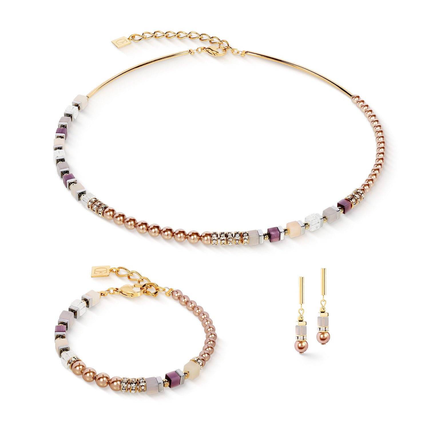 Coeur De Lion GeoCUBE® Precious Fusion Offset Champagne Blush set