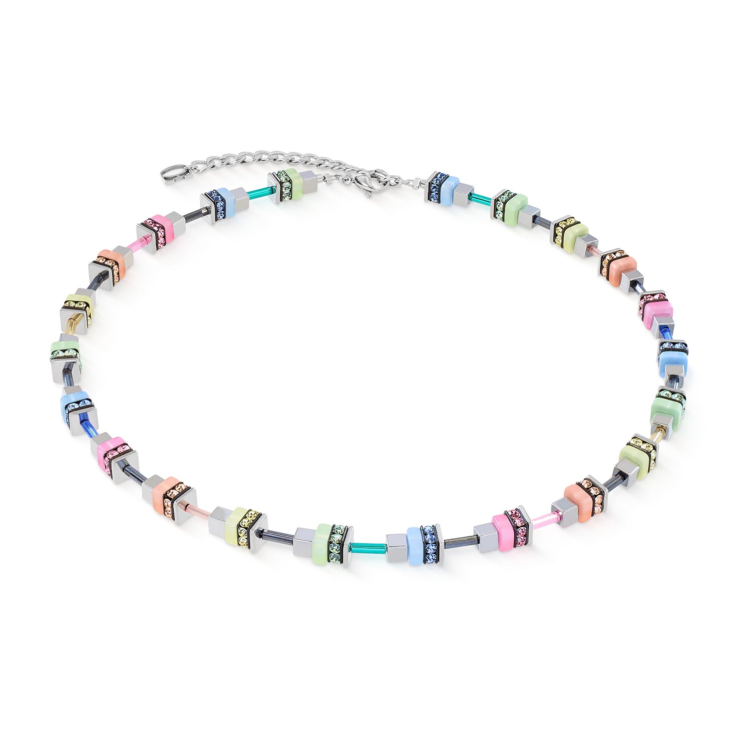 Coeur De Lion Fresh Sorbet Cube Multi Colour Necklace