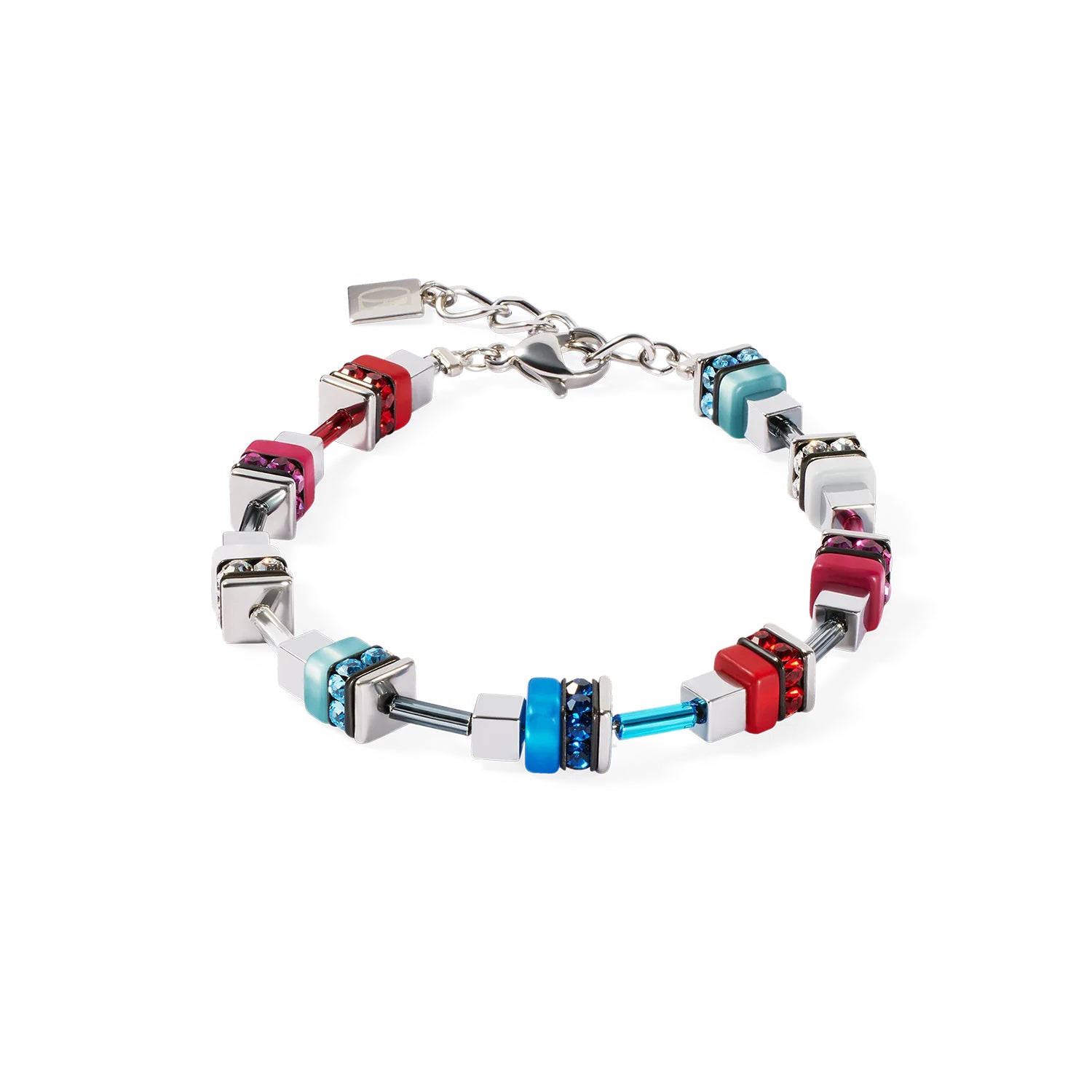 Coeur De Lion Bracelet Modern Future Cube Blue-Red
