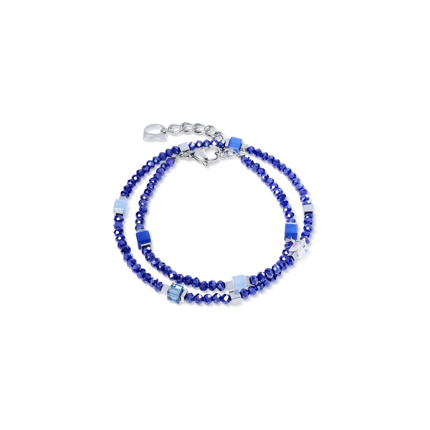 Coeur De Lion Joyful Colours Flex Bracelet Silver-Blue