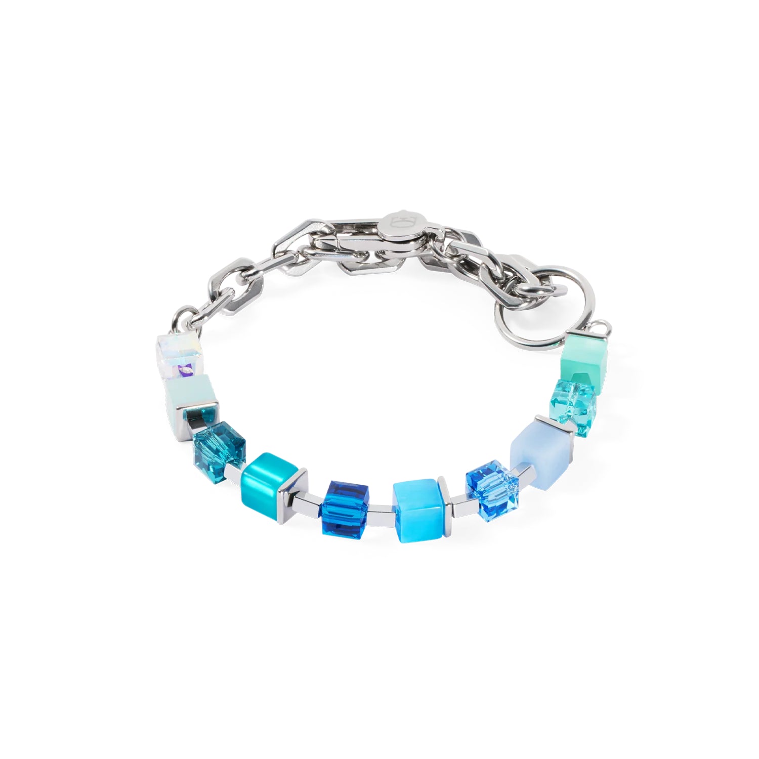 Coeur De Lion Bracelet GeoCUBE® Fusion Charm Silver-Ocean