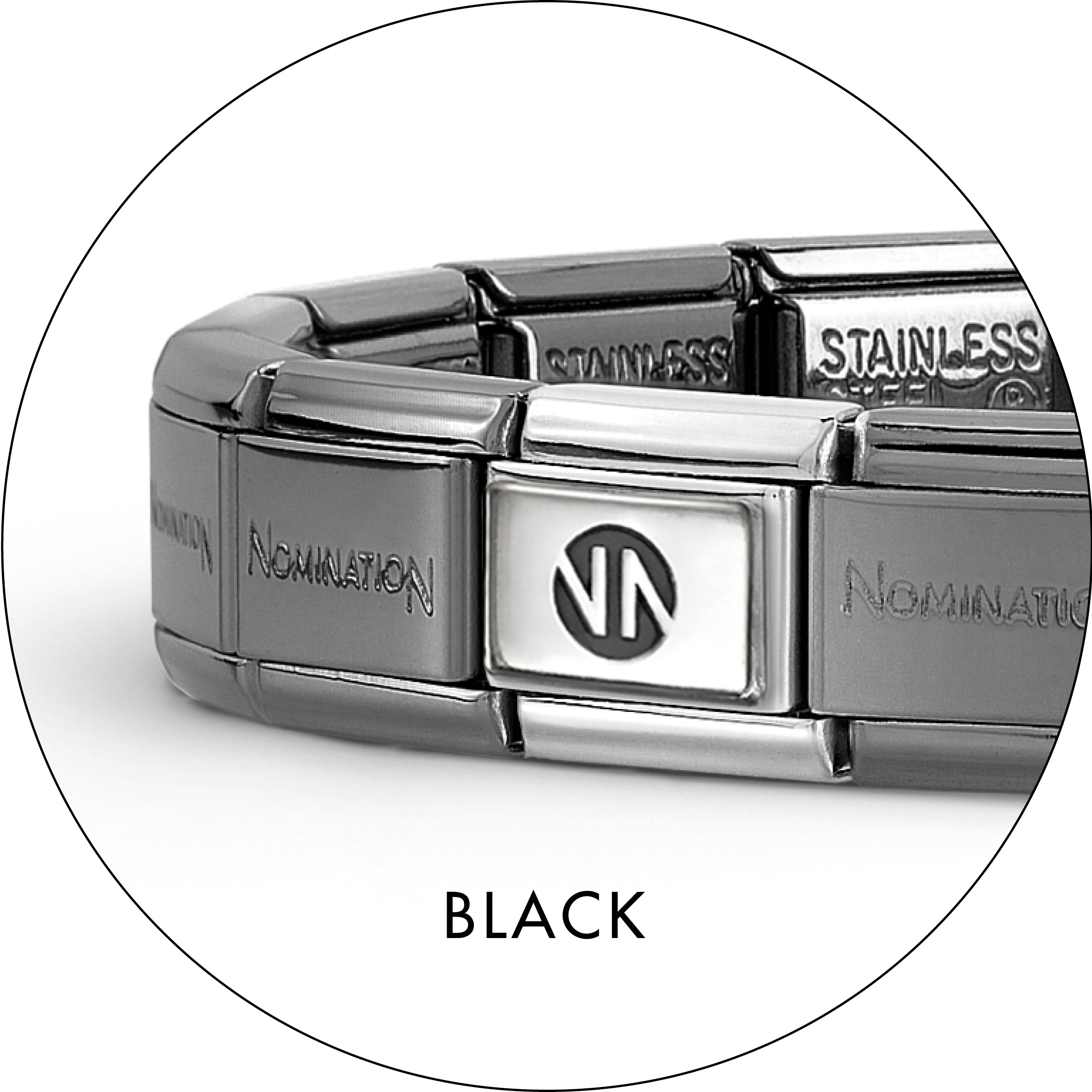 Nomination Classic Gun Barrel Black Composable™ Base Starter Bracelet