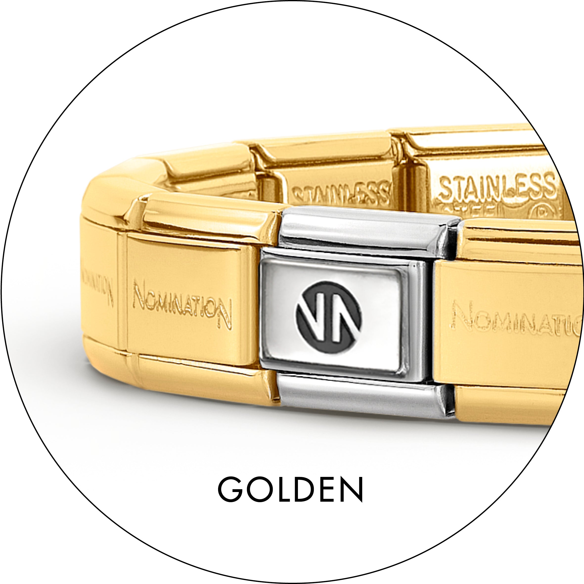 Nomination Classic Matt Gold Plated Composable™ Base Starter Bracelet