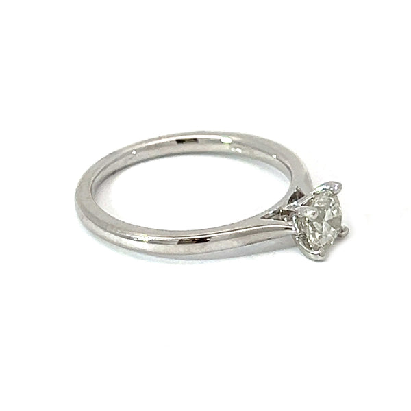 Platinum Solitaire Diamond Engagement Ring 0.50ct side