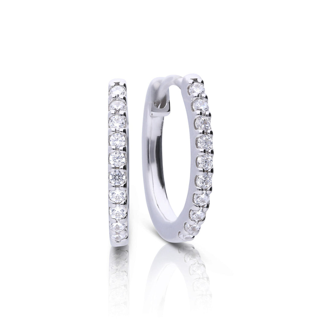 Diamonfire Zirconia Hoop Earrings