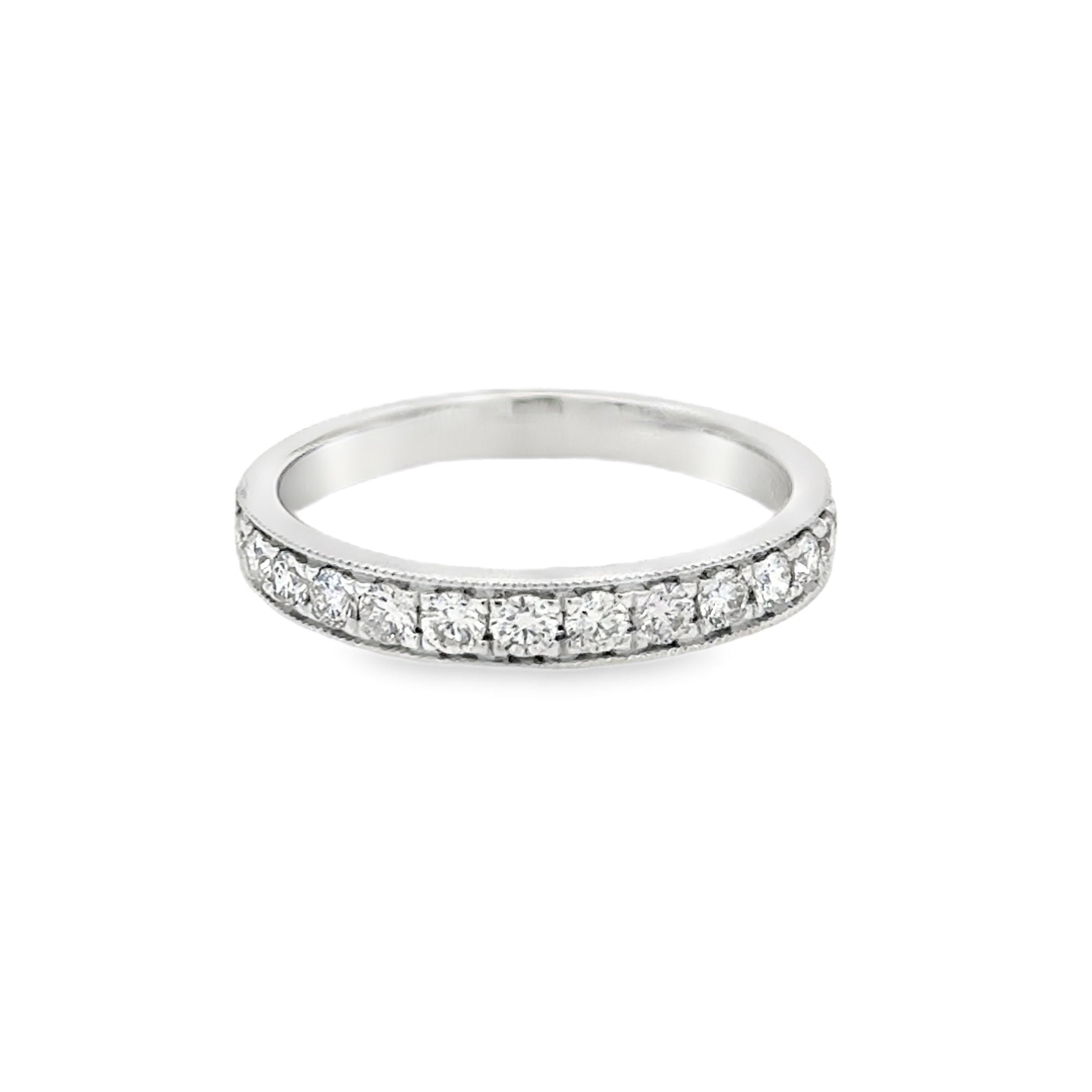 Diamond 14 Stone Eternity Ring 9ct White Gold