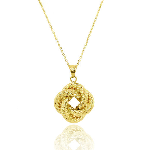 9ct Yellow Gold Knot Necklace