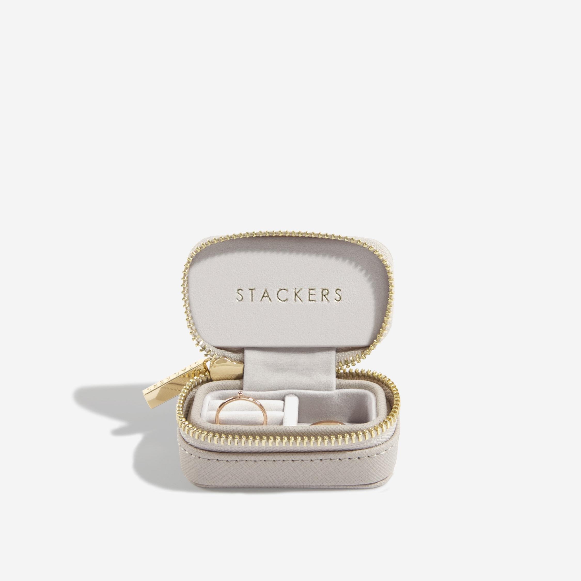 Stackers Micro Taupe Travel Jewellery Case