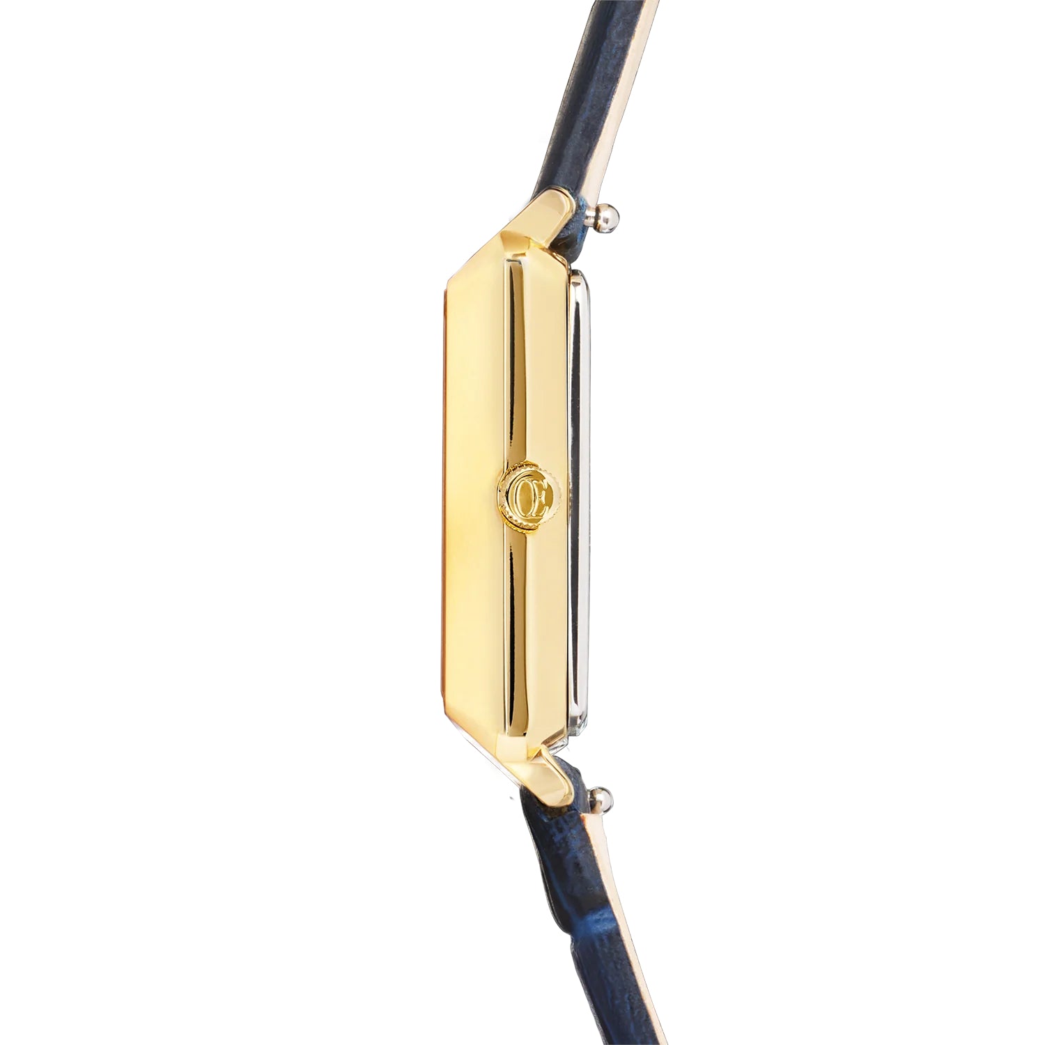 Coeur De Lion Watch Iconic Spikes Midnight Blue Gold Bracelet Leather side