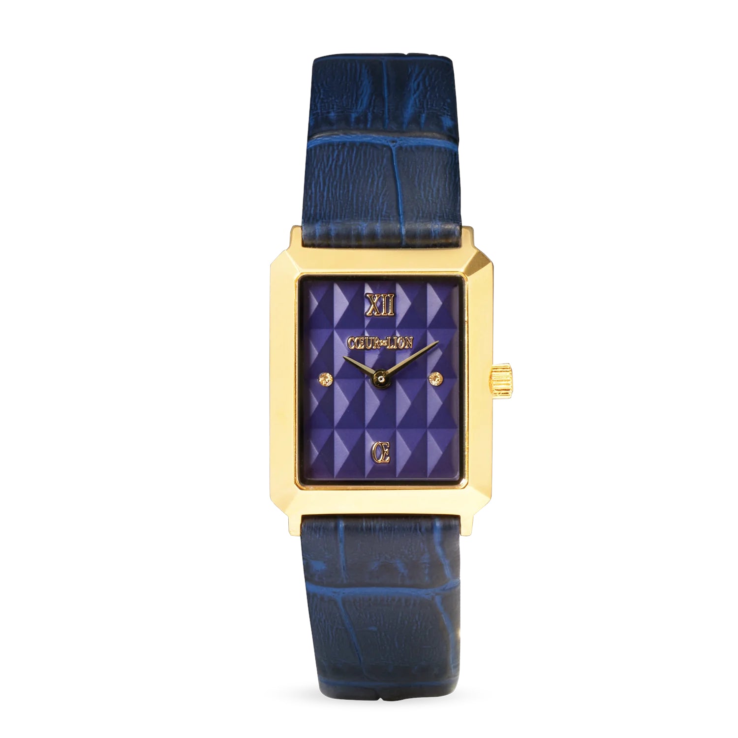 Coeur De Lion Watch Iconic Spikes Midnight Blue Gold Bracelet Leather