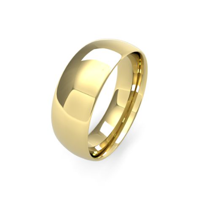 Traditional Court Men's Medium Weight Wedding Bands