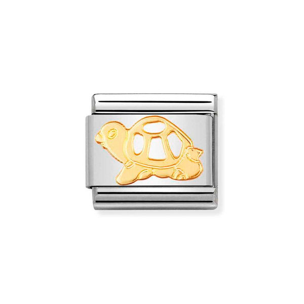 Nomination Classic Link Turtle Charm in Gold