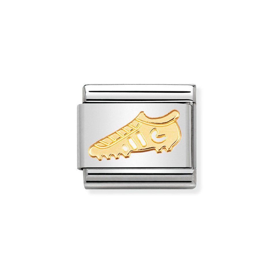 Nomination Classic Silver Oxidised Symbols Football Boot Charm