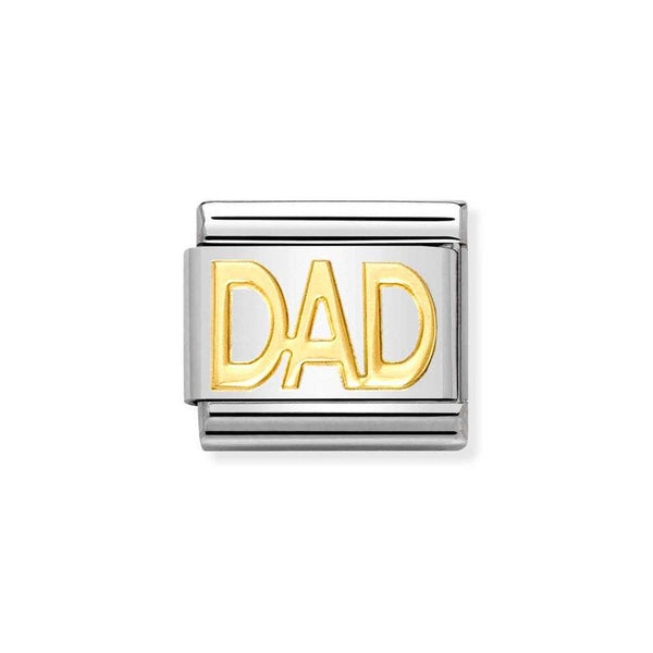 Nomination Classic Link Dad Charm in Gold