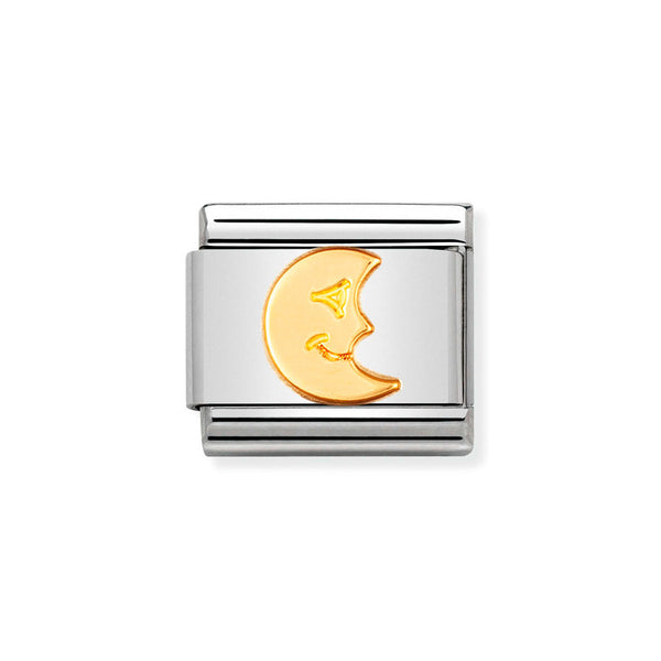 Nomination Classic Link Moon Charm in Gold