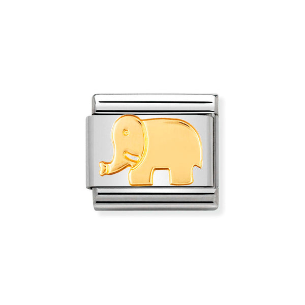 Nomination Classic Link Elephant Charm in Gold