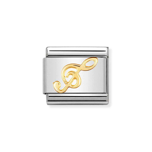 Nomination Classic Link Treble Clef Charm in Gold
