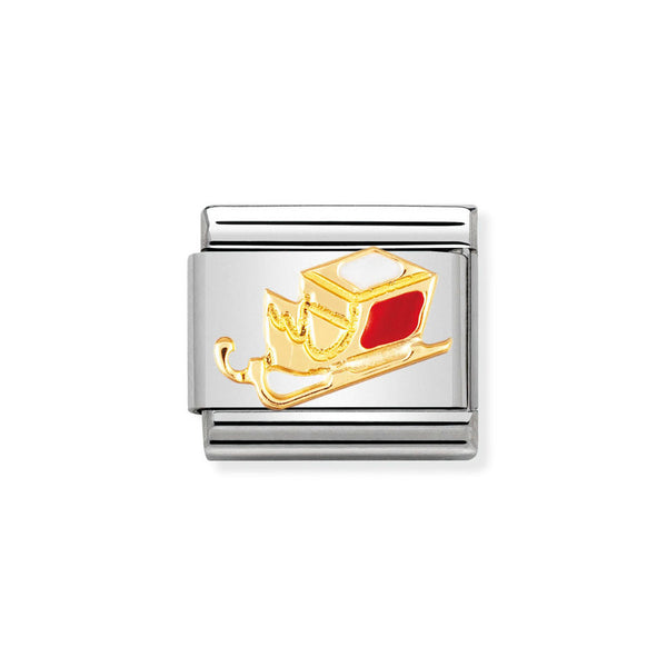 Nomination Classic Link Sleigh Charm in Gold