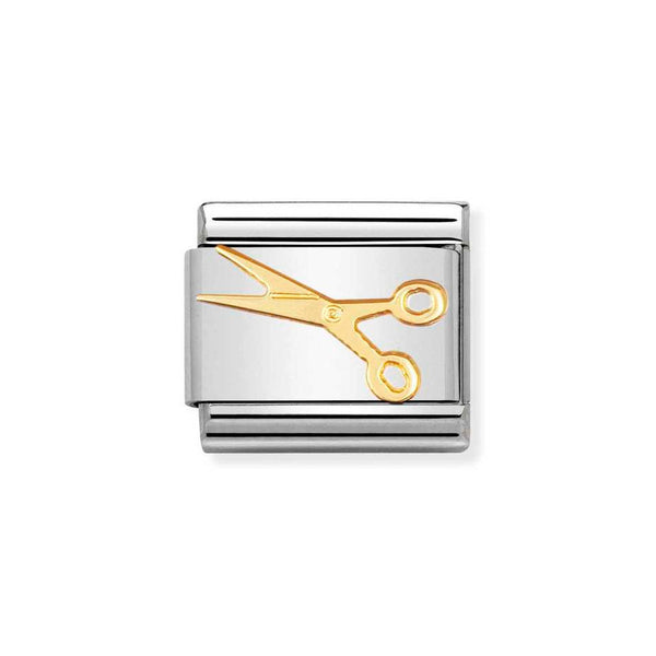 Nomination Classic Link Scissors Charm in Gold