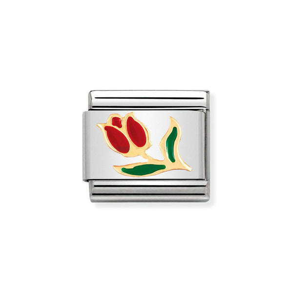 Nomination Classic Link Tulip Charm in Gold