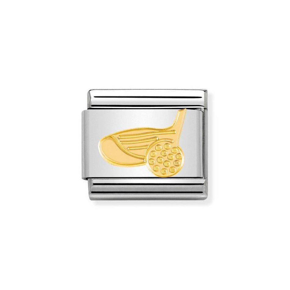 Nomination Classic Link Golf Charm in Gold