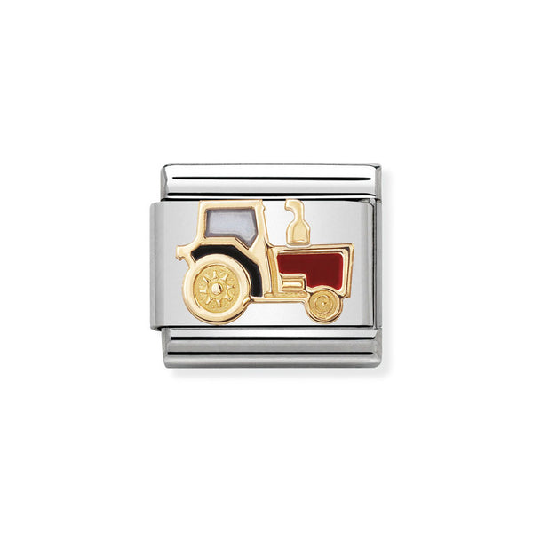 Nomination Classic Link Tractor Charm in Gold