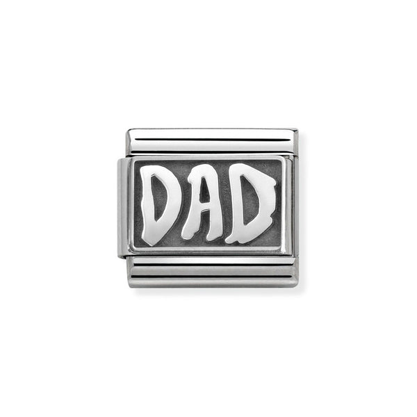 Nomination Classic Link Dad Charm in Silver