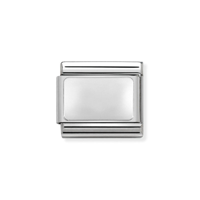 Nomination Classic Link Engraving Plate Charm in Silver