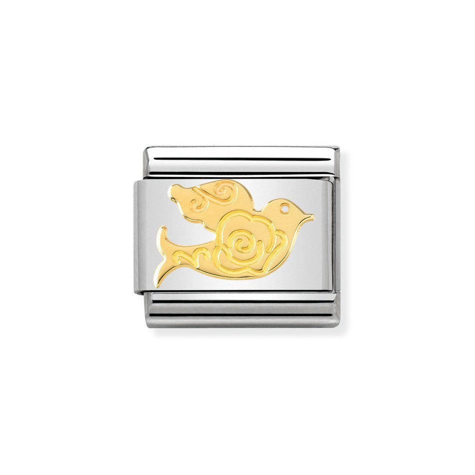 Nomination Classic Link Dove Versailles Charm in Gold