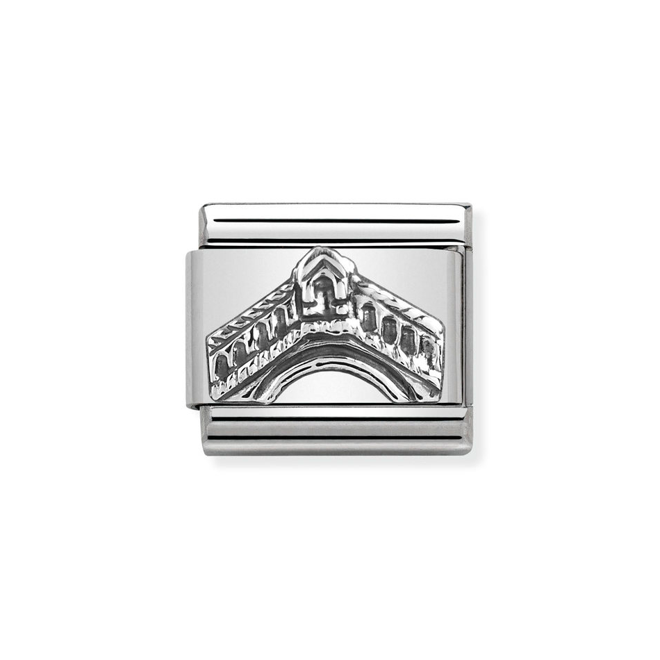 Nomination Classic Link Rialto Bridge Charm in Silver