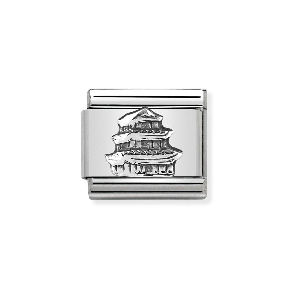 Nomination Classic Link Pagoda Charm in Silver
