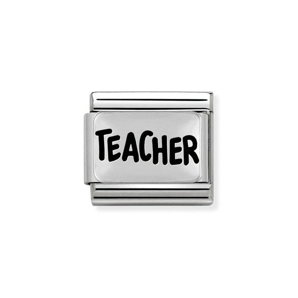  Nomination Classic Link Teacher Charm in Silver