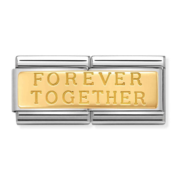 Nomination Double Link Forever Together Charm in Gold