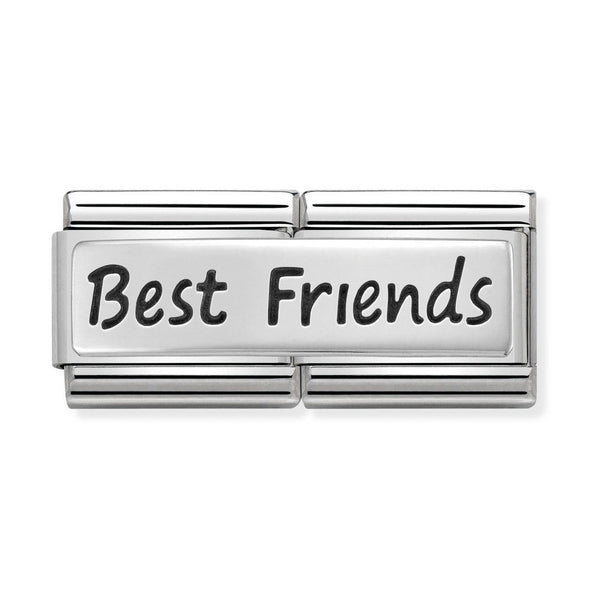 Nomination Double Link Best Friends Charm in Silver