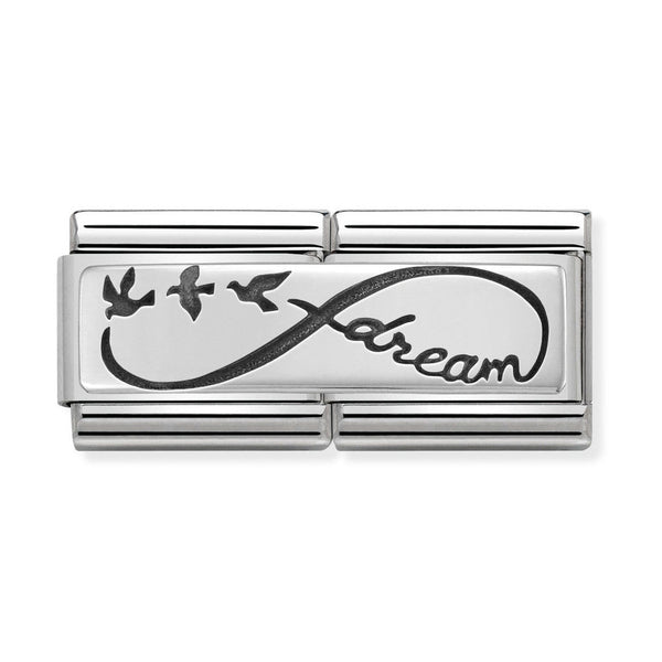 Double Link Infinity Dream Charm in Silver
