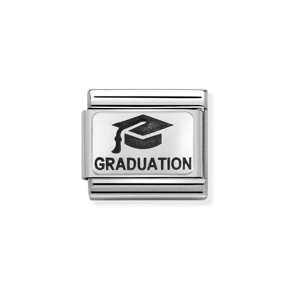 Nomination Classic Link Graduation Charm in Silver