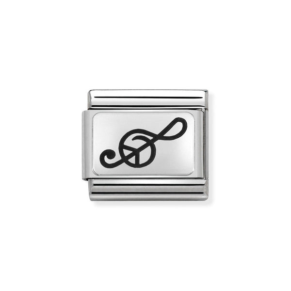 Nomination Classic Link Treble Clef Charm in Silver