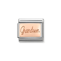 Nomination Classic Link Grandson Charm in Rose Gold